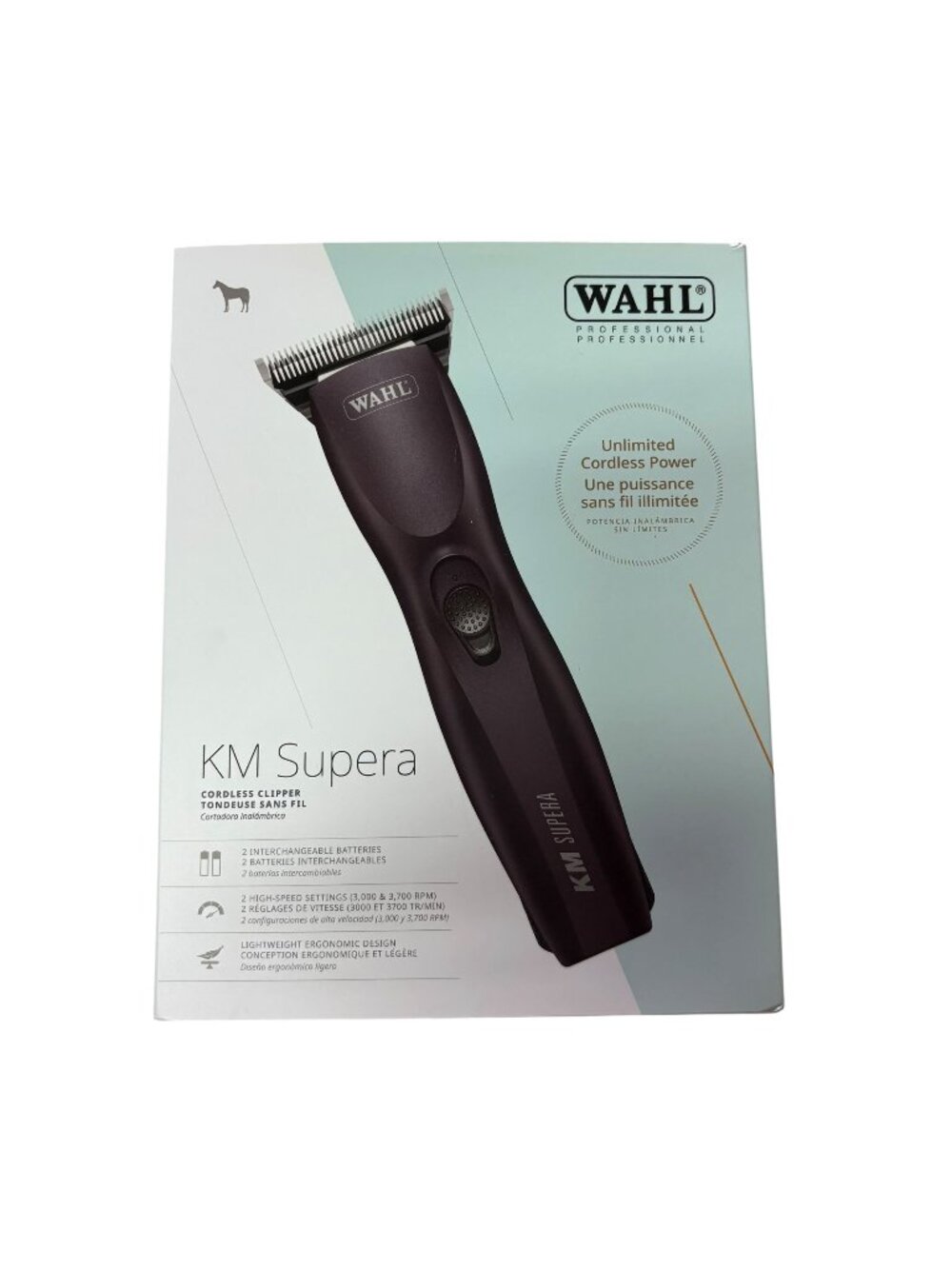 Wahl Professional KM Supera Cordless Grooming Clipper Horse Equine Dog Trimmer